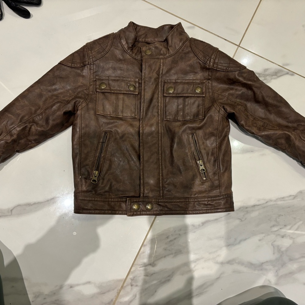 Gap children leather jacket